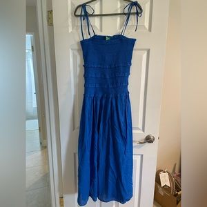 NWT J.Crew blue maxi dress